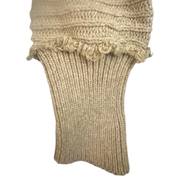 Free People V-Neck Oatmeal Sweater - Picture 6 of 10